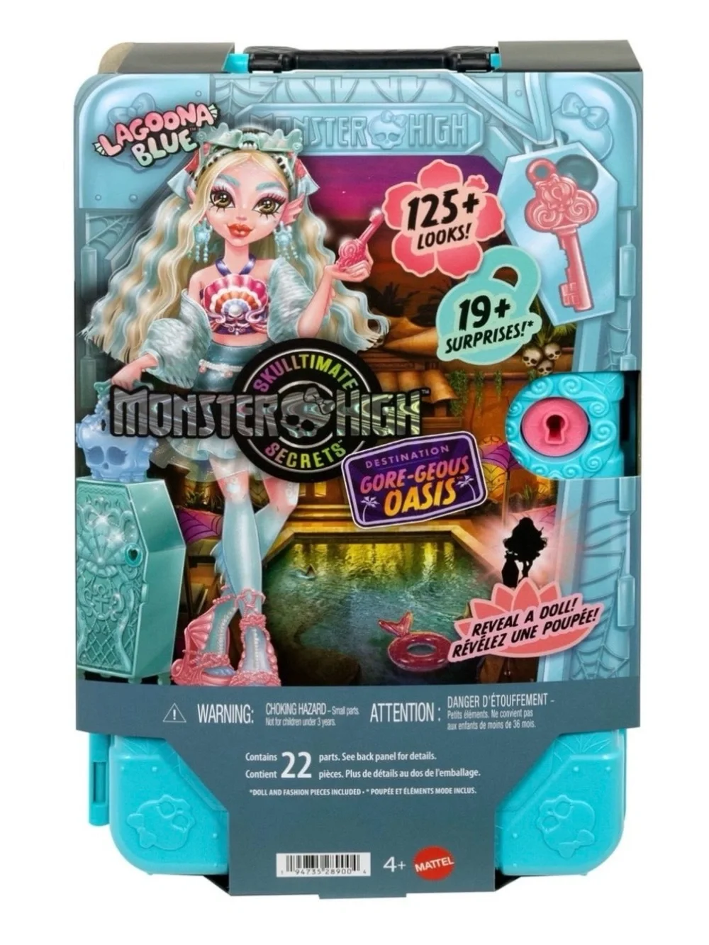 Monster High Skulltimate Secrets Gore-geous Oasis Playset, Lagoona Blue Doll